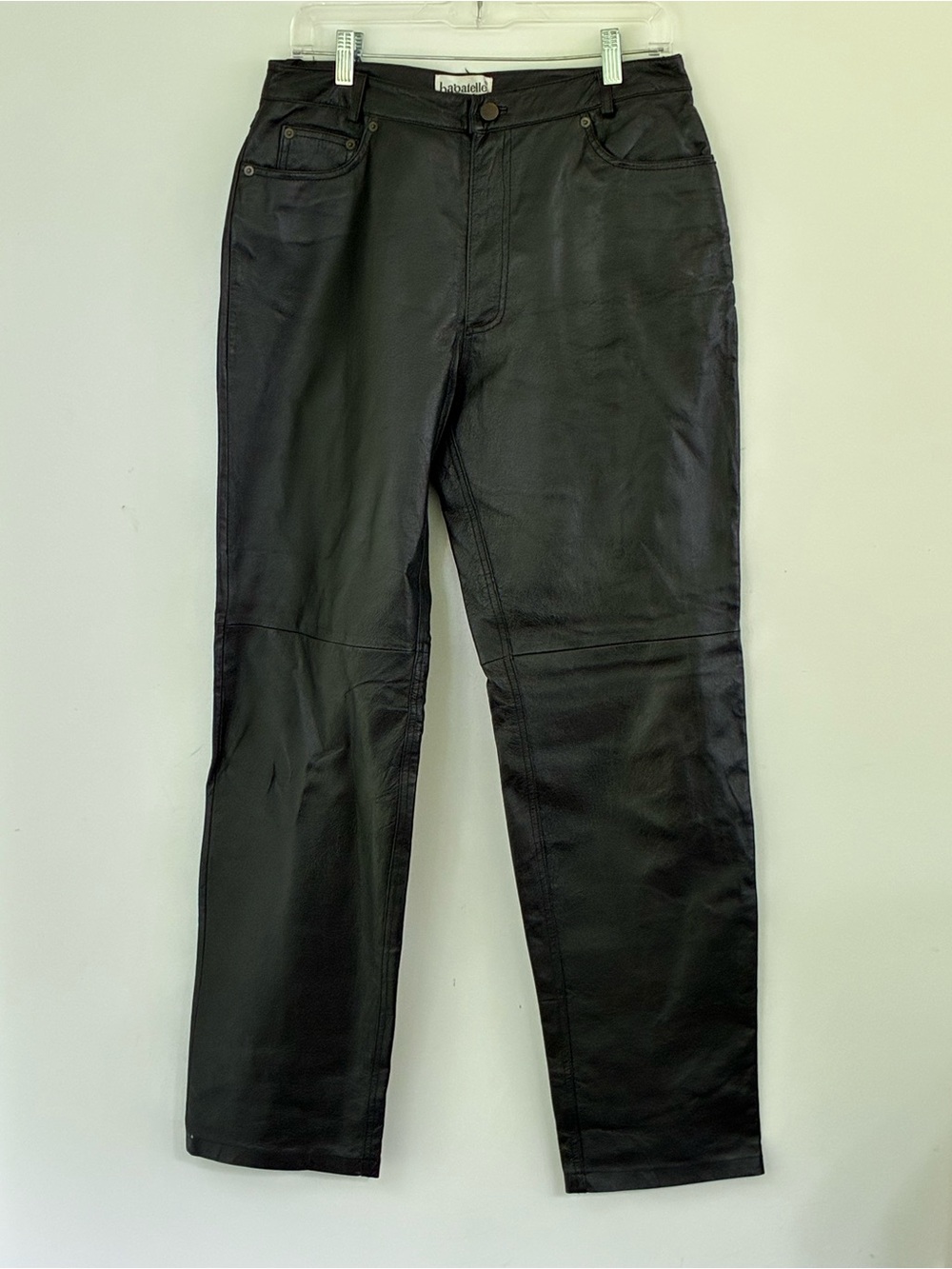 Vintage Women’s Bagatelle Black Leather Pants 10